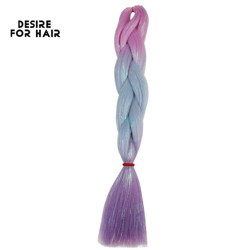 Desire for Hair 5Packs Synthetic Braiding Hair Christmas