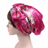 New Women Silk Satin Night Sleeping Cap Head