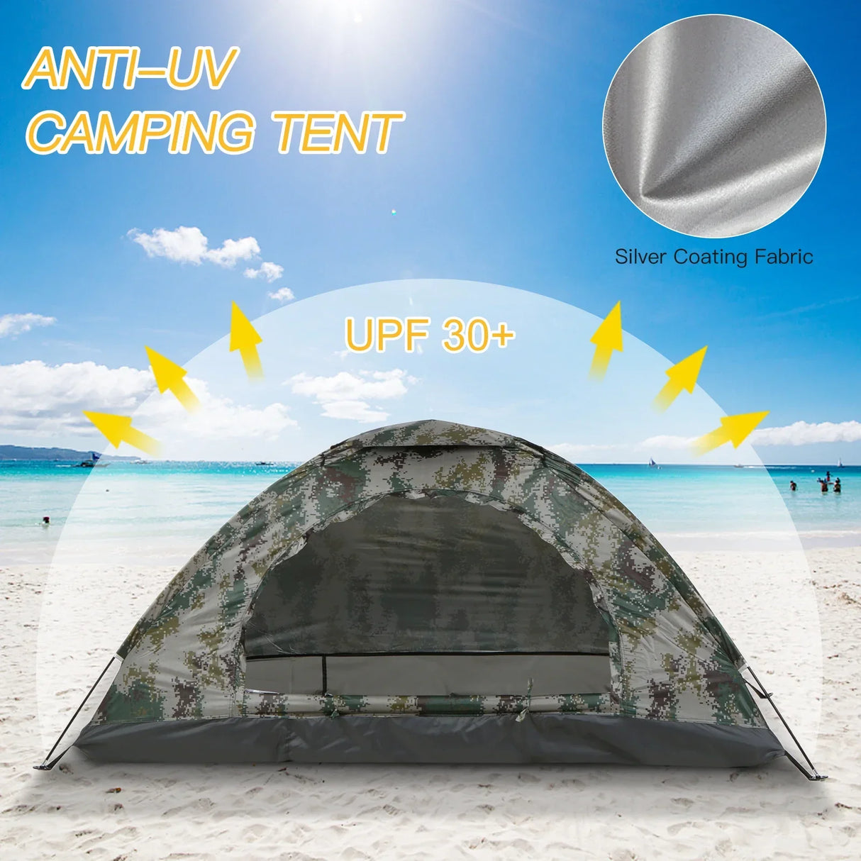 1 / 2 Person Ultralight Camping Tent Portable