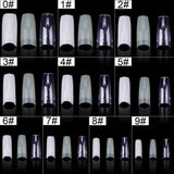 500Pcs/Box False Nails Tips Manicure Kit Nail File