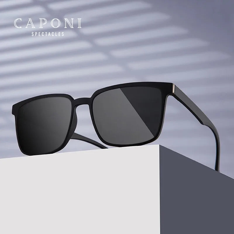 CAPONI Men's Sunglasses Polarized Classic Design Eyewear Protect