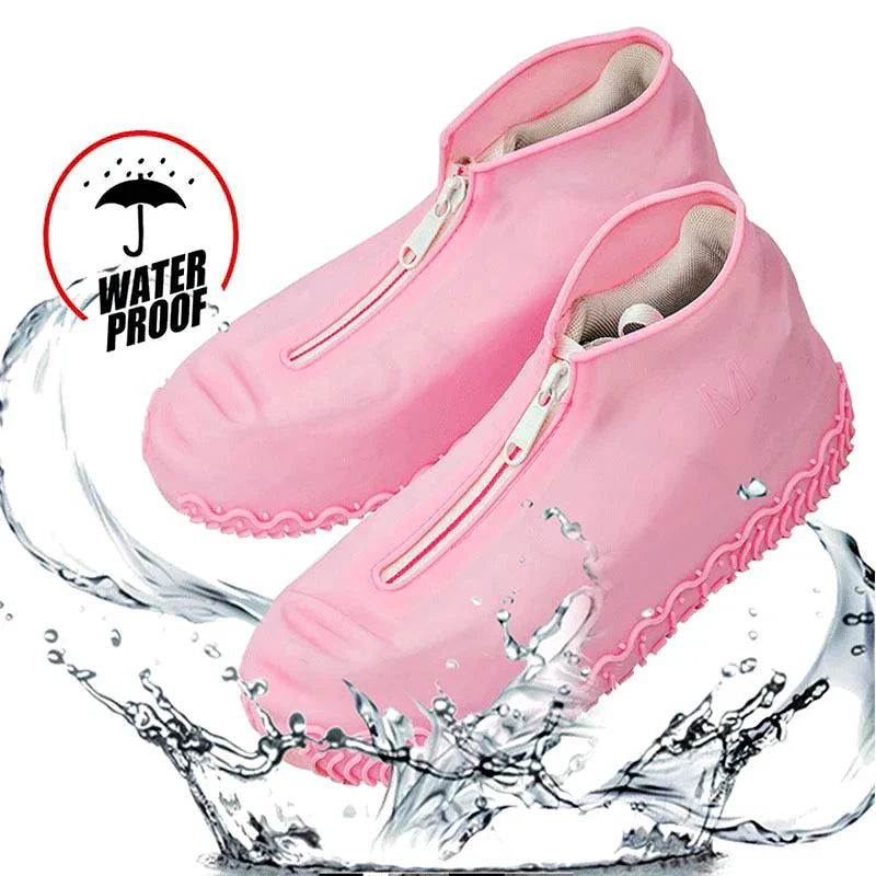 FamtiYaa Waterproof Shoe Cover Silicone Overshoes with Zipper