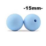 15mm 100pcs Round Silicone Beads Teether Baby Nursing