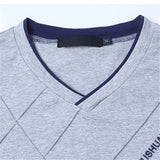 2023 Mens Casual T-shirt Fashion Slim Long Sleeve