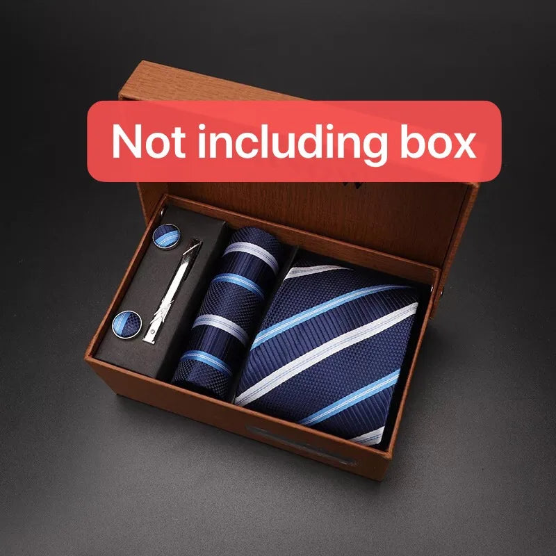 modern ties for men 2024 red Set Gift