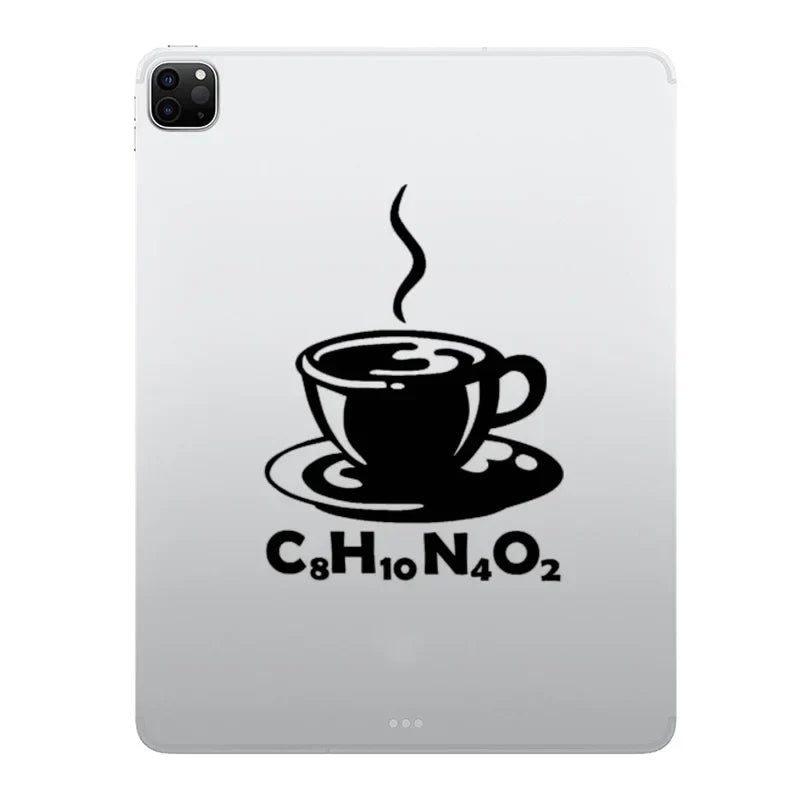 Coffee Molecular Formula Laptop Decal Sticker for iPad