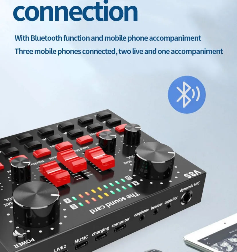 Bluetooth sound card live broadcast equipment Web live