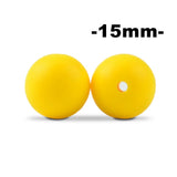 15mm 100pcs Round Silicone Beads Teether Baby Nursing