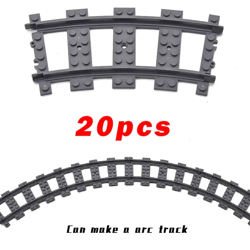 MOC Railway Track Train Tracks Straight Curved Soft