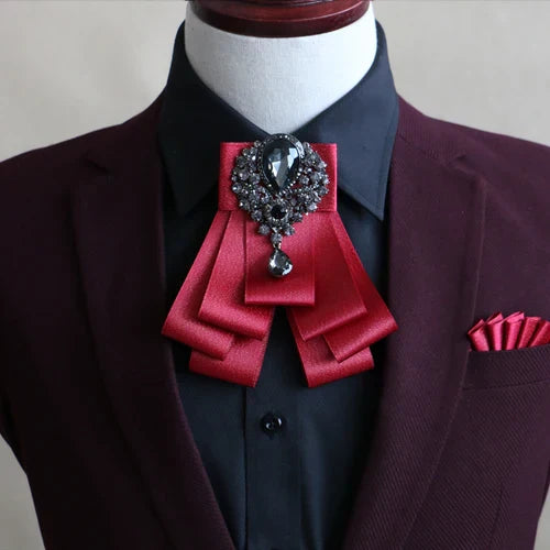 Handmade British Style New Diamond Bow Ties for