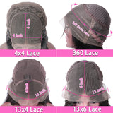 Transparent 13x4 13x6 Lace Front Human Hair Wigs