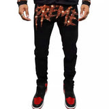 New Men Trend Black Ripped Jeans Fashion Street