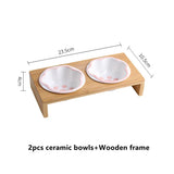 Fashion Cartoon Paw Design Pet Bowls Raised Dog