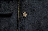 Luxury Velvet Inlaid With Gold Edge Men's Suits