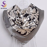 Spring And Autumn Female Satin Scarf,Big Square Scarves