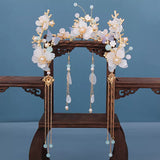 Chinese Hanfu Hair Accessories Set Long Fringed Vintage