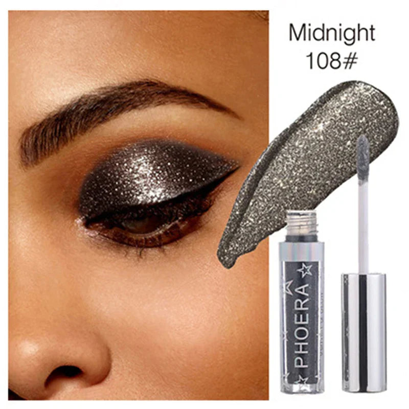 12colors Liquid Eye Shadow Waterproof Glitter Shimmer Easy