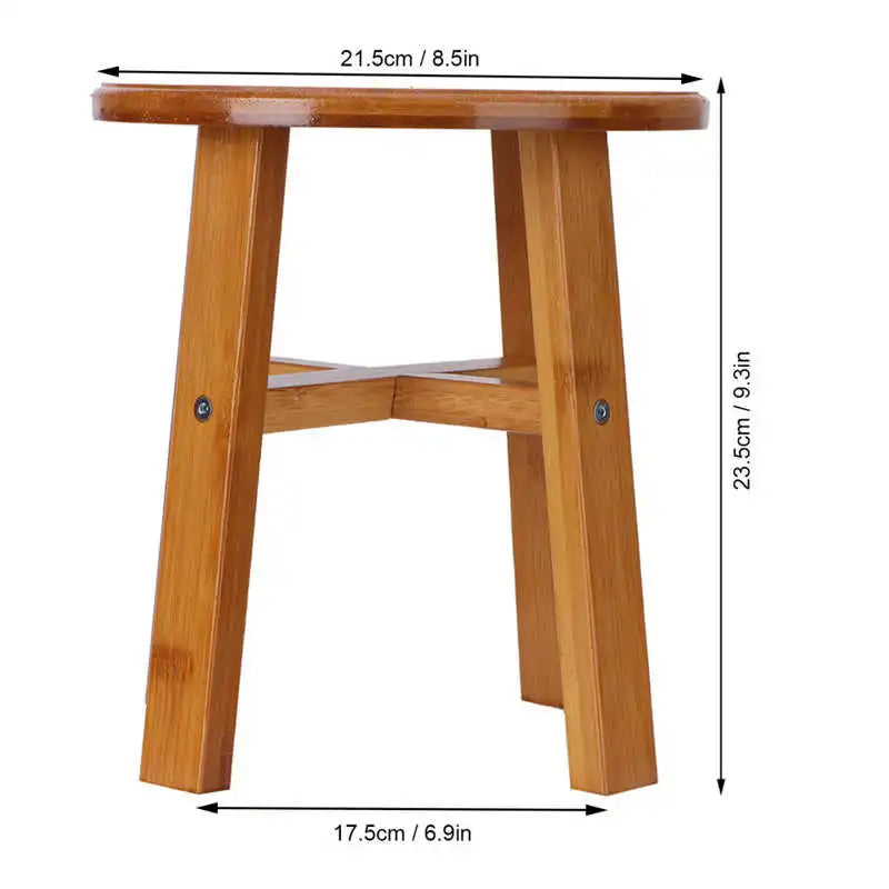 Multipurpose Portable Kids Small Bamboo Low Stool Children's