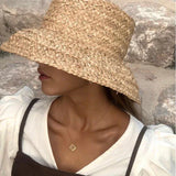 Fashion Women Wide Brim Raffia Hat Women Vacation