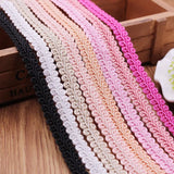12mm Curve Cotton Lace Trim Centipede Braided Ribbon
