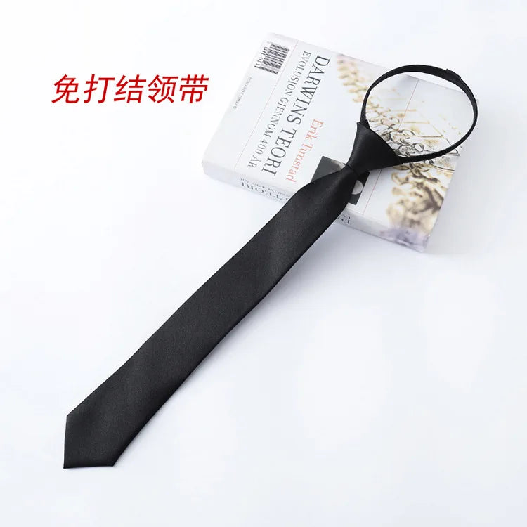 Zipper Necktie For Men Women Tie for Boys