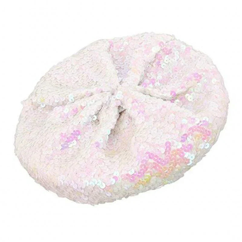 Women's Fashion Fun Sparkle Sequins Shimmer Stretch Beret