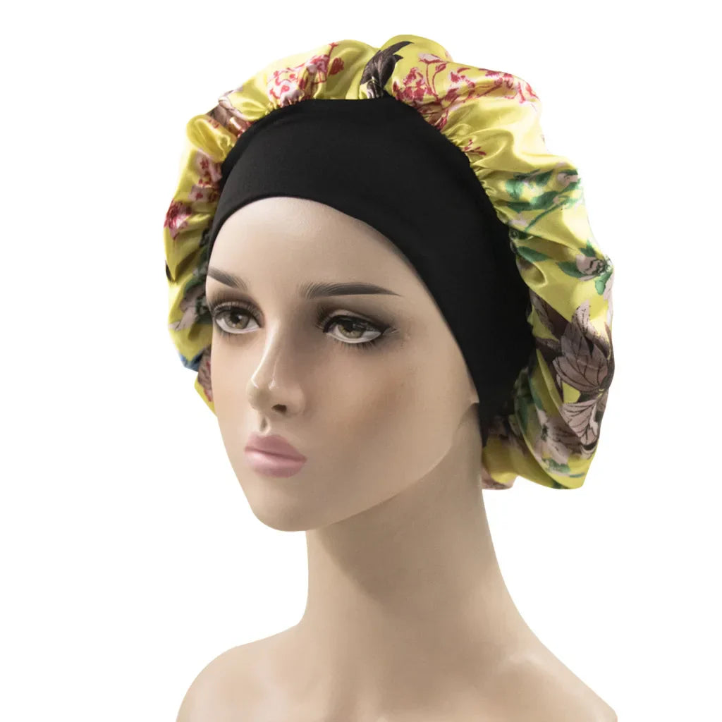 Multicolor Printed African Pattern Nightcap Set