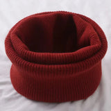 Korean Solid Color Cashmere Collar Pullove Warm Scarf