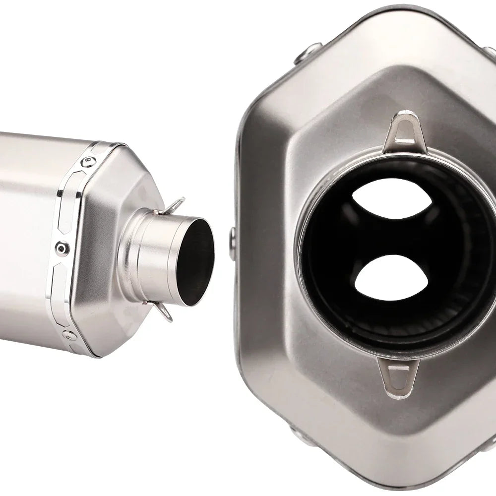 Slip on 51mm motorcycle exhaust system muffler modified