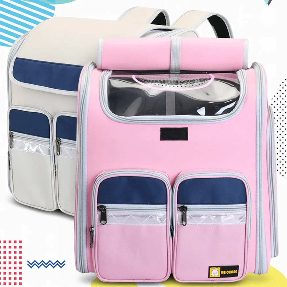Pet Stroller Transportation Carrier for Dogs Backpack Travel
