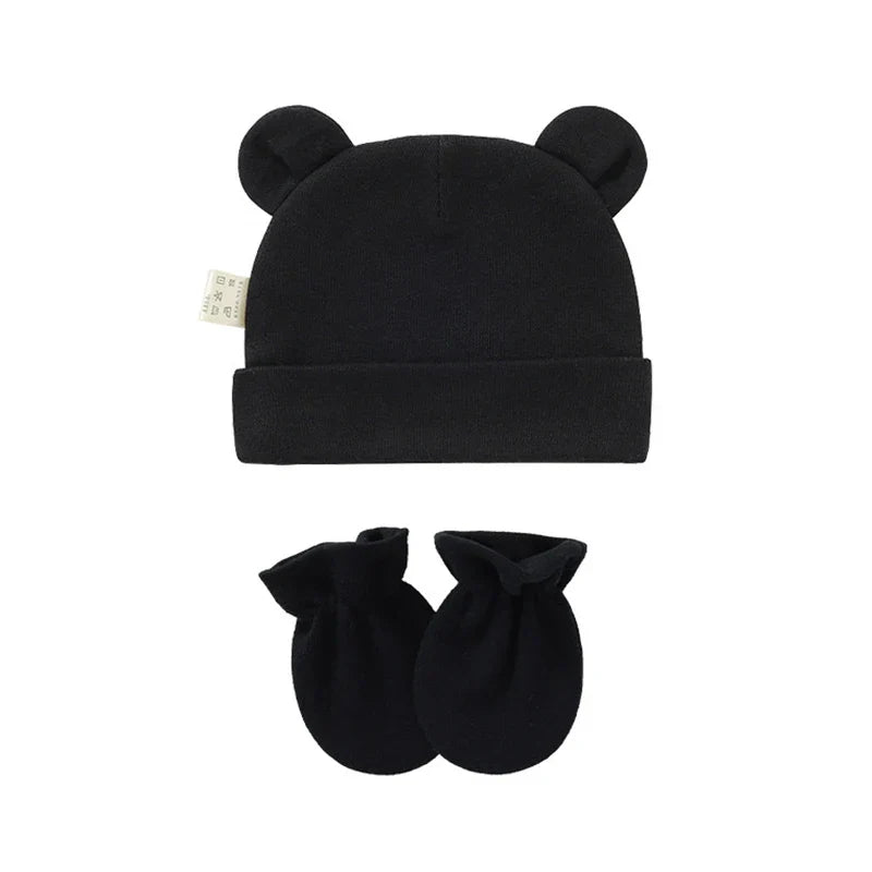Cute Newborn Birth Set Cotton Soft Baby Nightcap