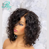 4X4 Closure Lace Wig Pixie Short Curly Bob