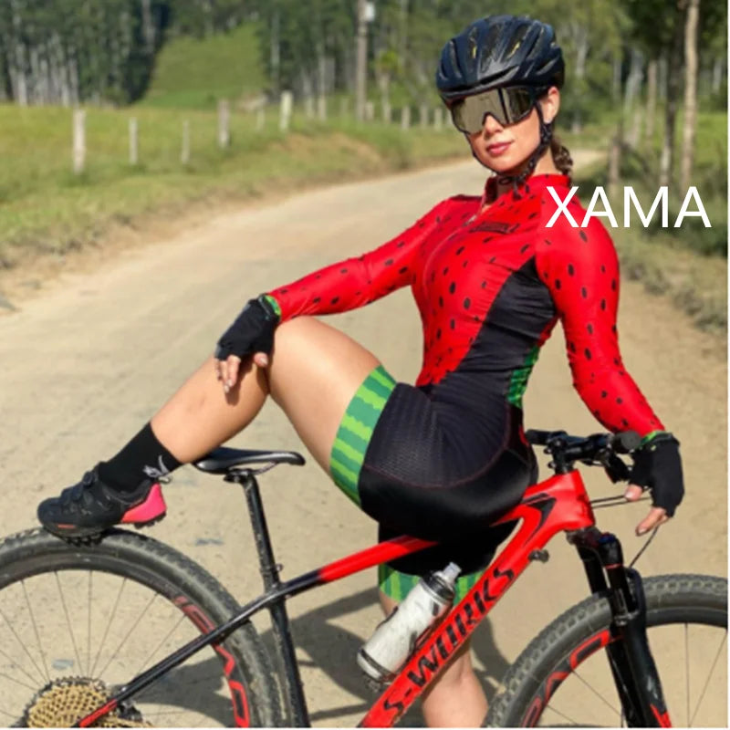 XAMA Cycling Ladies Monkey Long Sleeve Summer Set