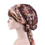 New Women Silk Satin Night Sleeping Cap Head
