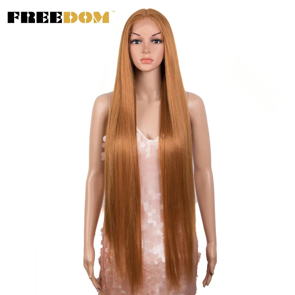 FREEDOM Synthetic Lace Front Wigs For Women Super