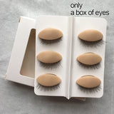 Mannequin Head for Eyelashes Handmade Practice Silicone Lash