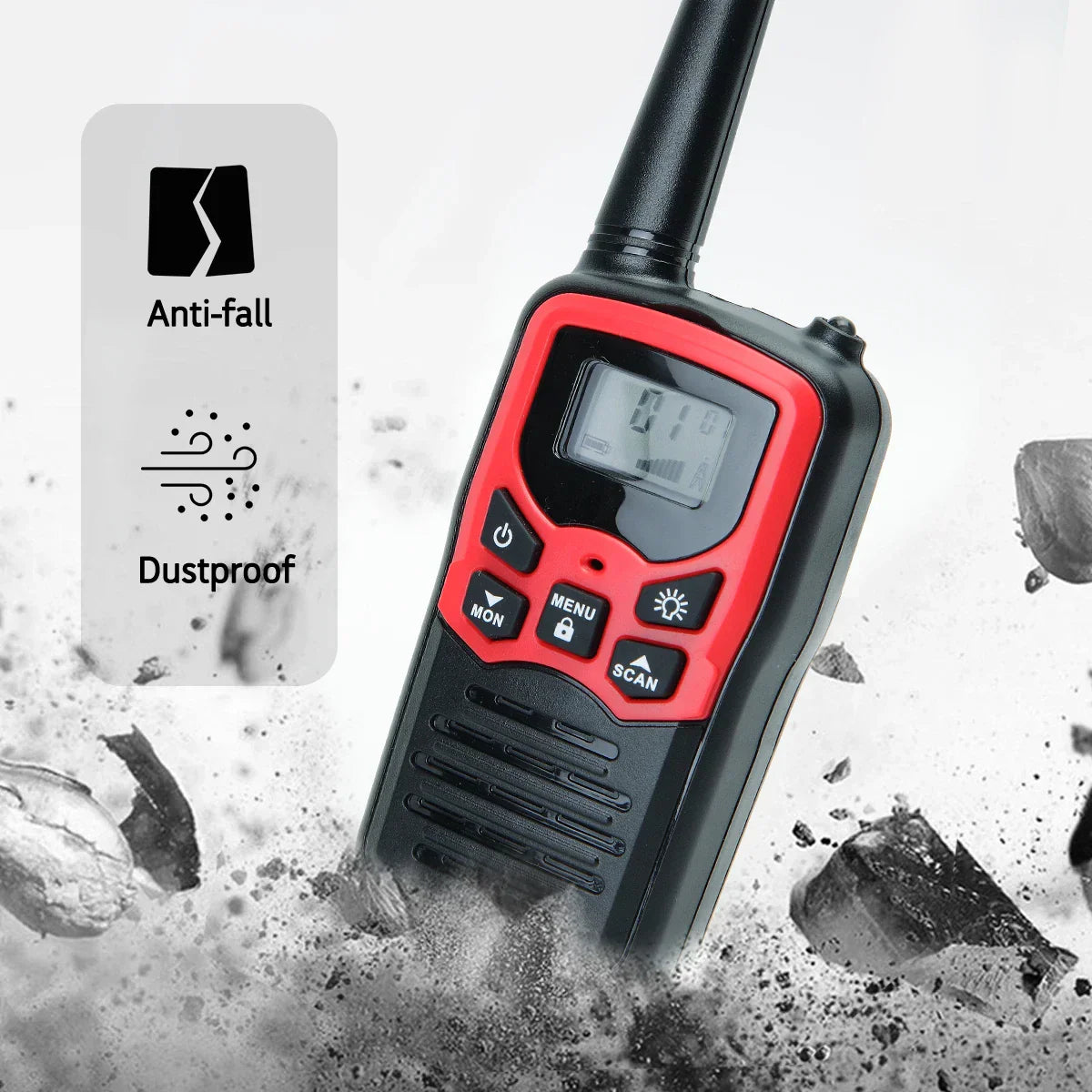 2/4/6 PCS ABBREE Walkie Talkie PMR/FRS UHF Mini