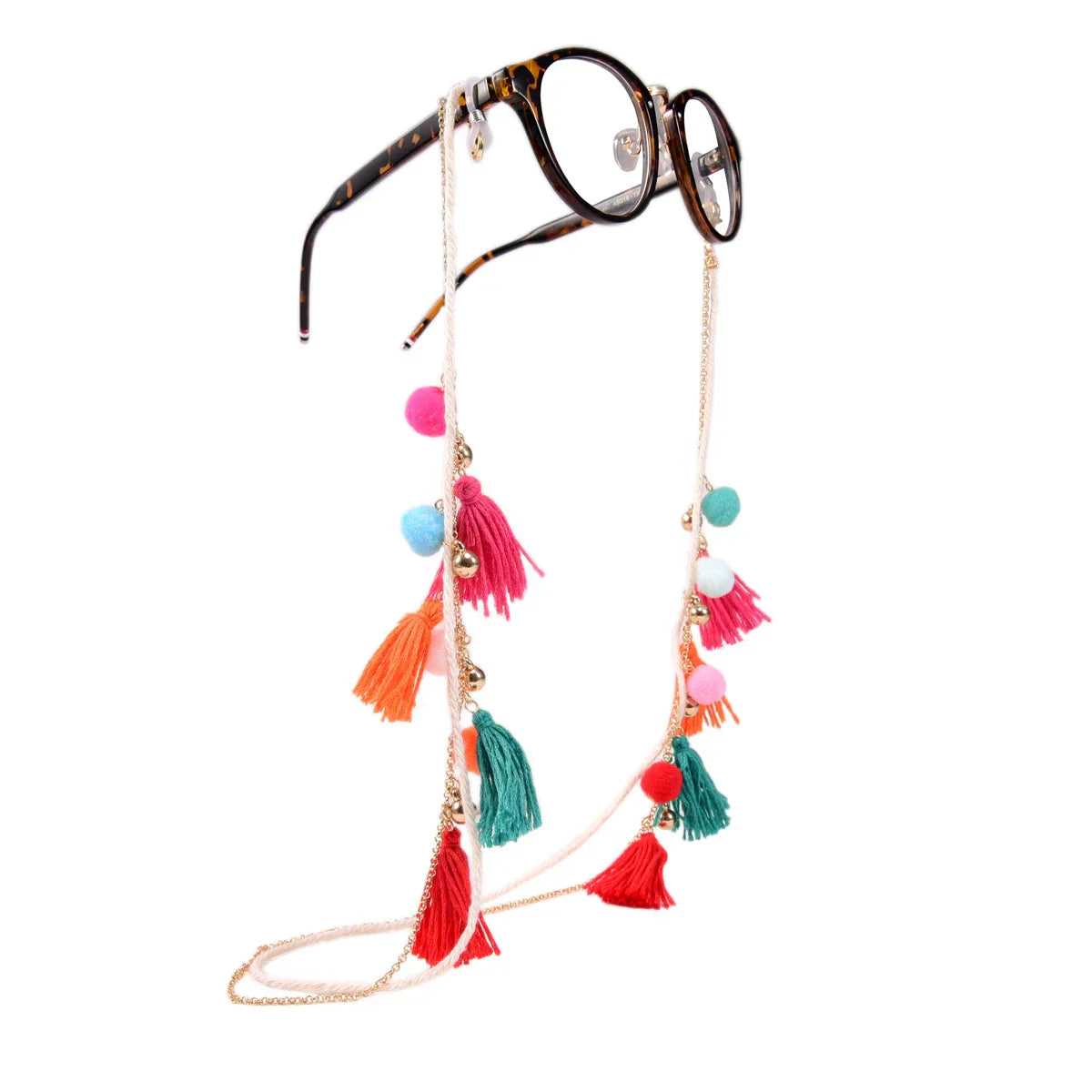 Fashion Colorful Tassel Women's Glasses Chain on the