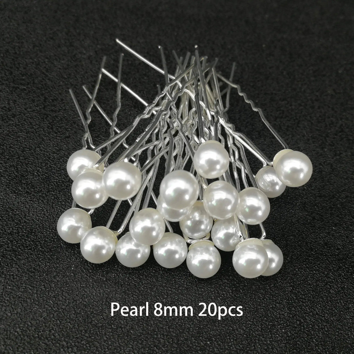 Fashion Metal U Shape Pearl Hairpin Clips Wedding
