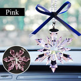 Car Styling Snowflake Crystal Pendant Car Ornament Modern