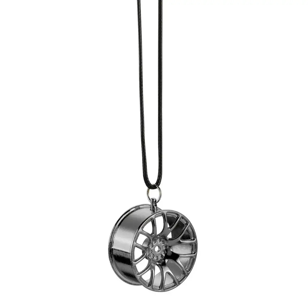 Car Ornament Pendant Metal Wheel Hub Flywheel Hanging