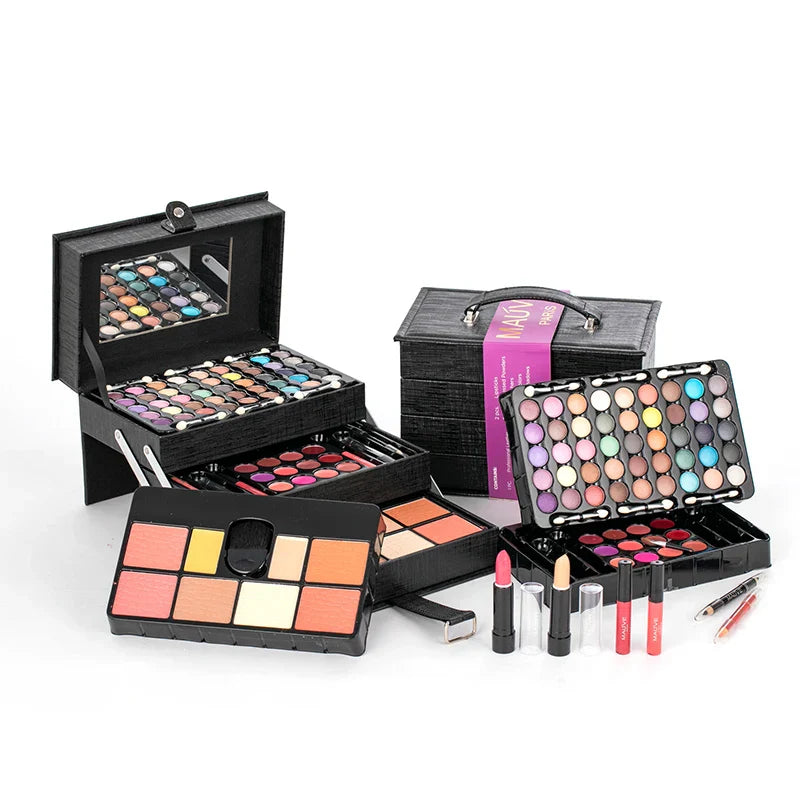 Black Cross Pattern Portable Professional 45 Color Eye