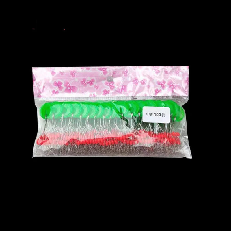 100set 600pcs Fishing Line Rubber Stopper Resistance Beans