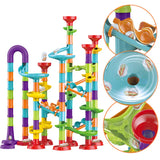 DIY Construction Marble Run Race Track Building Blocks