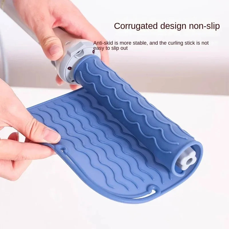 Hair Curling Silicone Heat Resistant Mat Portable Heat