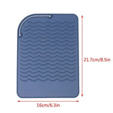 Hair Curling Silicone Heat Resistant Mat Portable Heat