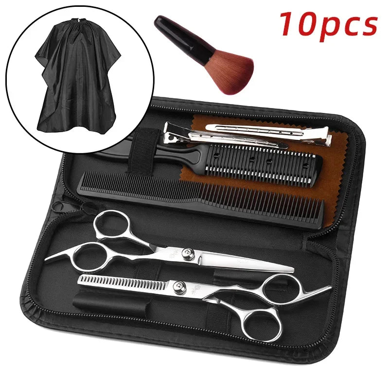 Hair Scissors Professional Hairdressing Set Barber Thinning Shears