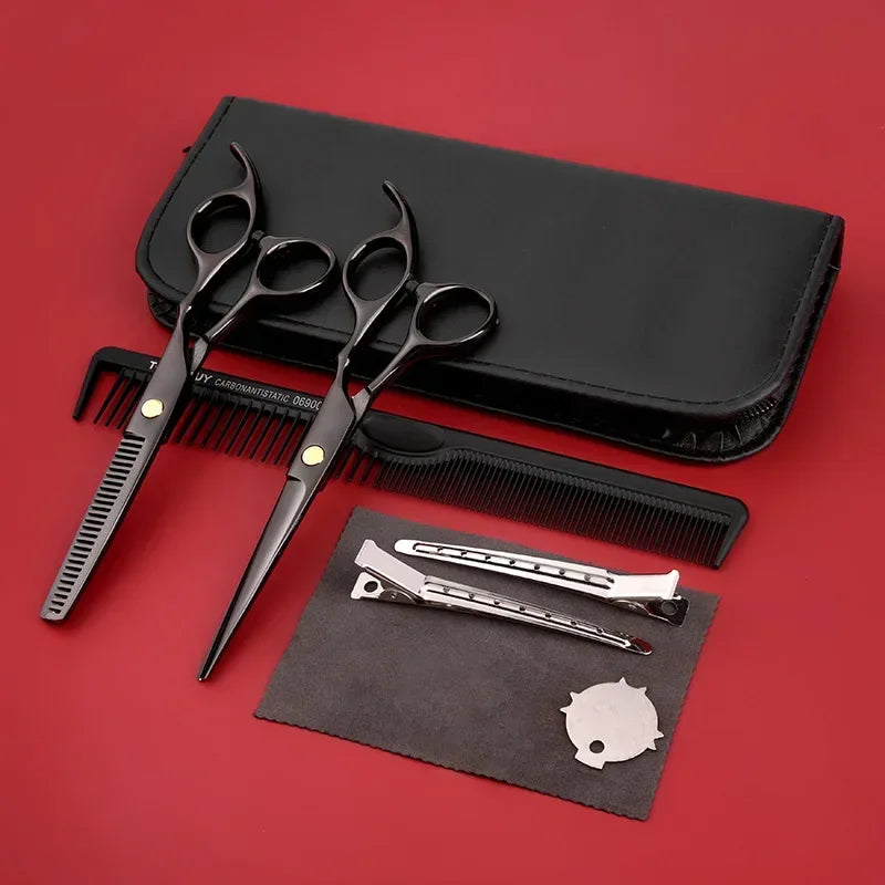 Hair Scissors Professional Hairdressing Set Barber Thinning Shears