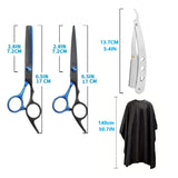 Hairdressing Scissors Set, 6 Inch Hair Cutting Scissors