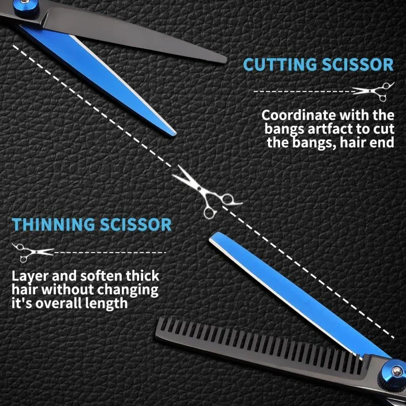 Hairdressing Scissors Set, 6 Inch Hair Cutting Scissors